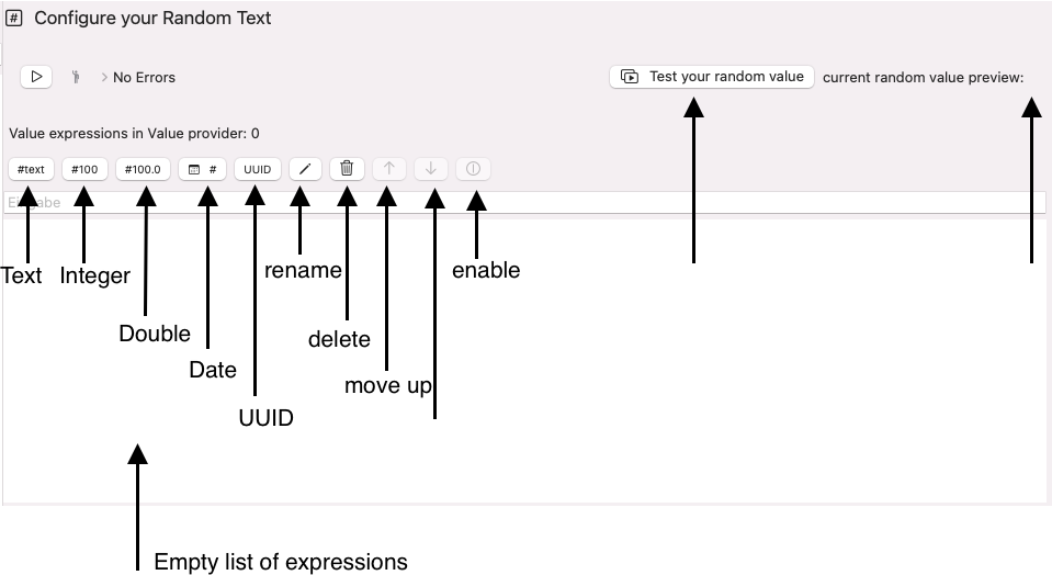 RandomizeTeststep random cxpression commands