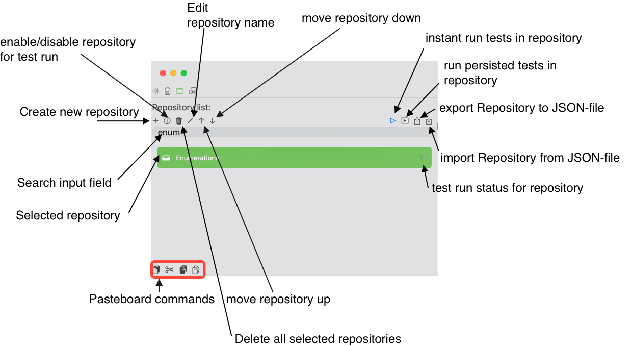Repository List View"